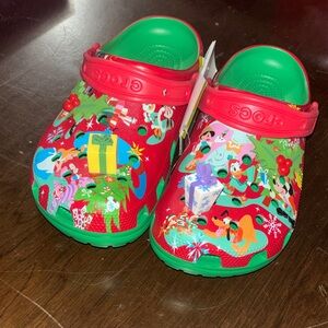 CROCS Disney Holiday Crocs - Red and Green